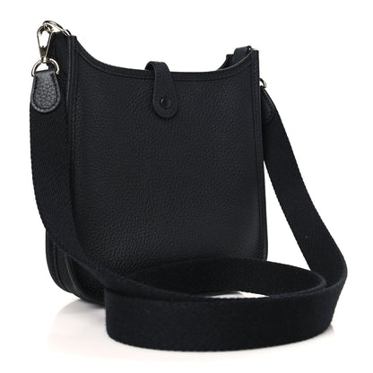 Hermes Taurillon Clemence Evelyne TPM Black 3 of 9