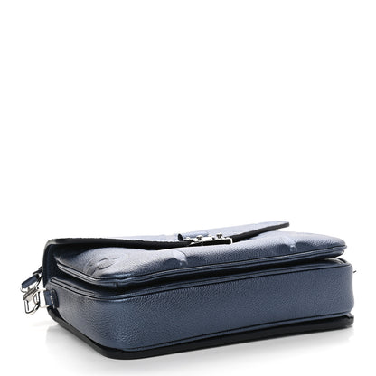 Louis Vuitton Metallic Empreinte Monogram Giant Pochette Metis Navy Nacre 4 of 8