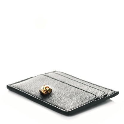 Alexander McQueen Calfskin Skull Card Holder Black 4 of 8