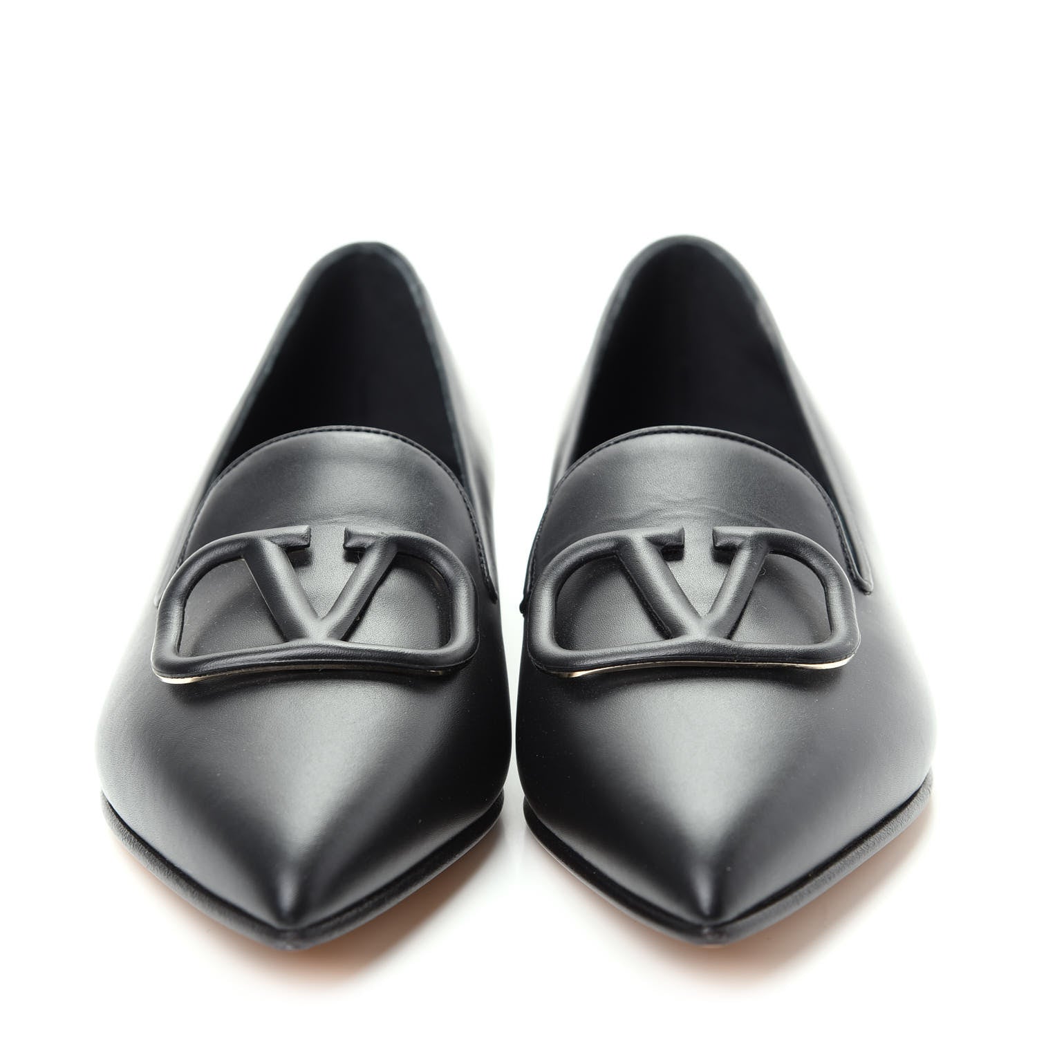 Valentino Garavani Nappa Vlogo Loafers 38 Black 2 of 10