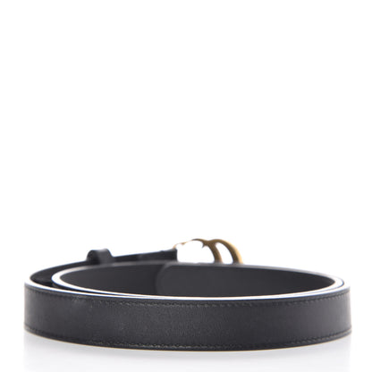 Gucci Calfskin Double G 20mm Belt 70 28 Black 3 of 8