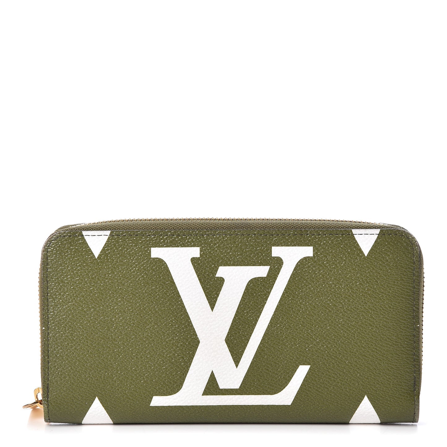 Monogram Giant Zippy Wallet Kaki White