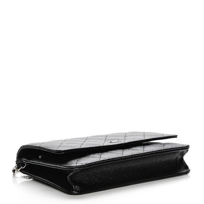 Chanel Caviar Quilted Wallet On Chain WOC Black 4 of 9