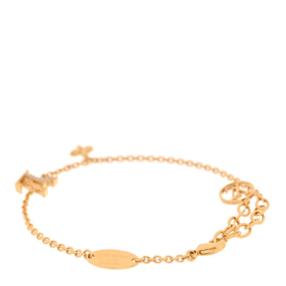 Louis Vuitton Metal Crystal LV Iconic Bracelet Gold 2 of 4