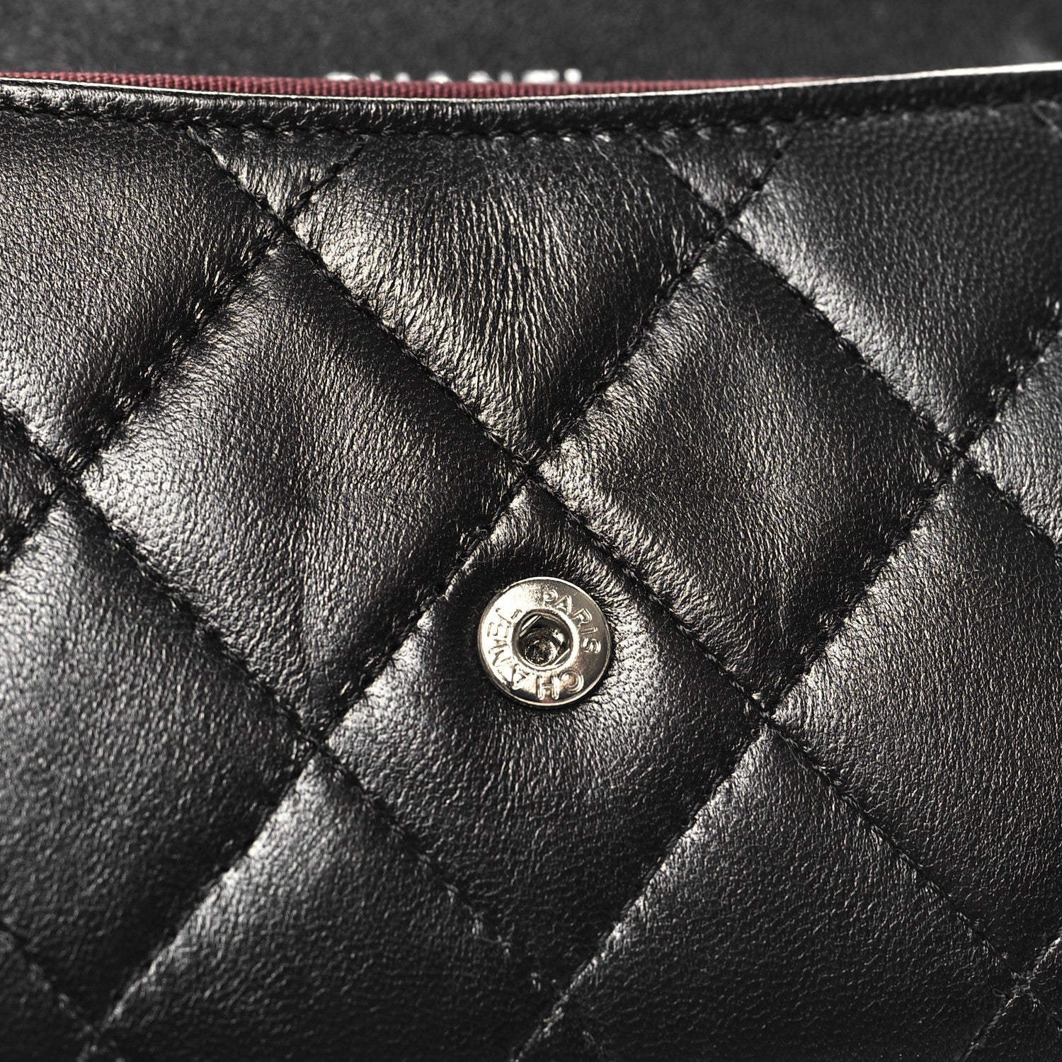 Chanel Lambskin Quilted Flap Card Holder Wallet Black 11 of 11