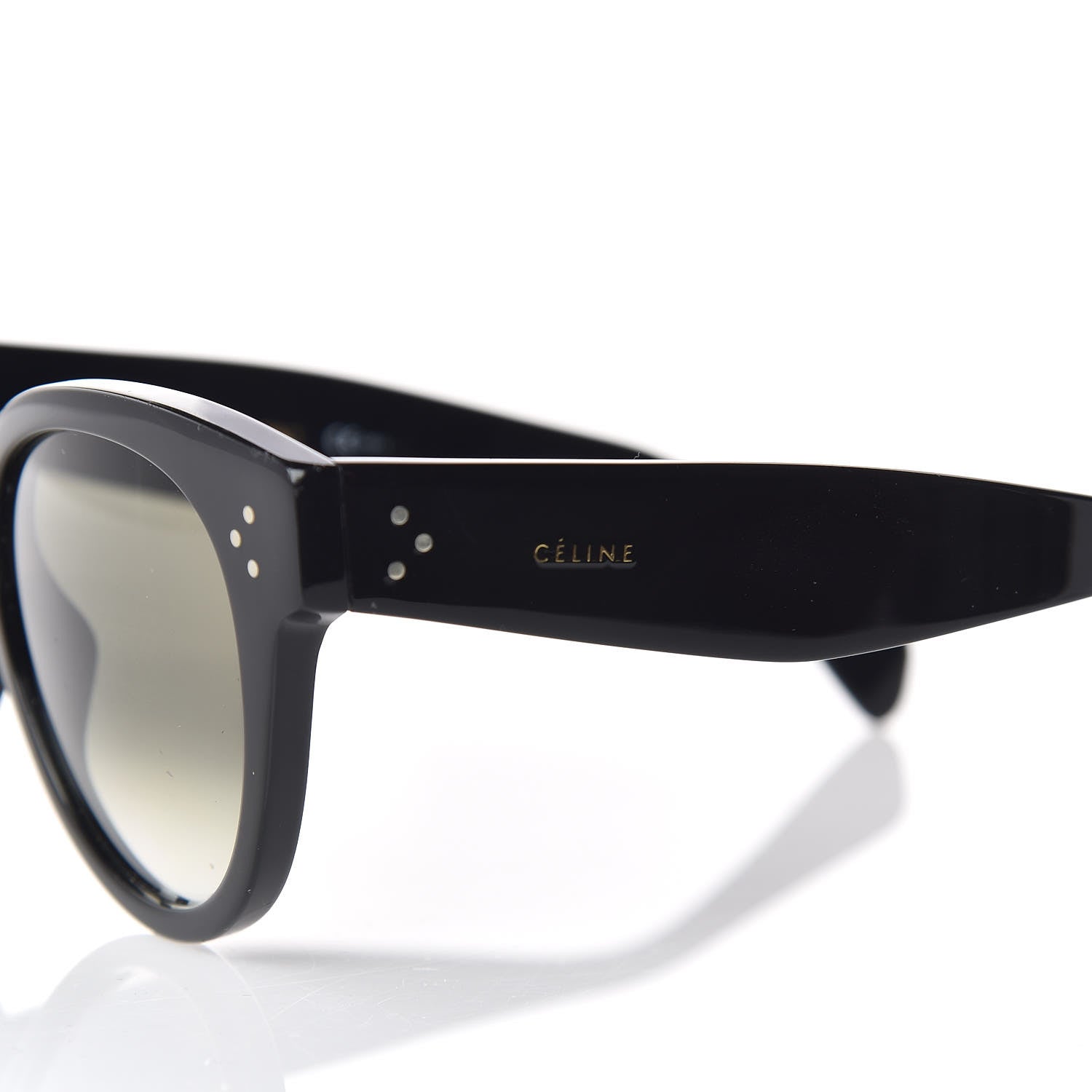 Celine Thin Preppy Sunglasses CL 41049/S Black 8 of 8