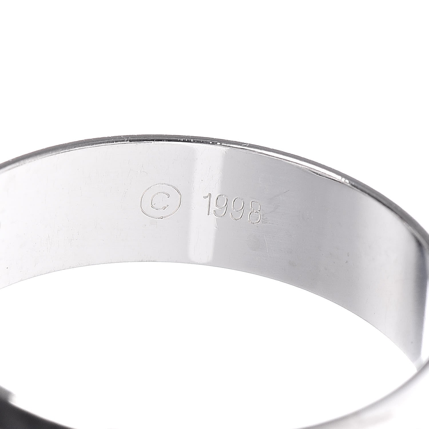 Cartier 18K White Gold 98 Xmas Limited Trinity Ring 52 6 5 of 6