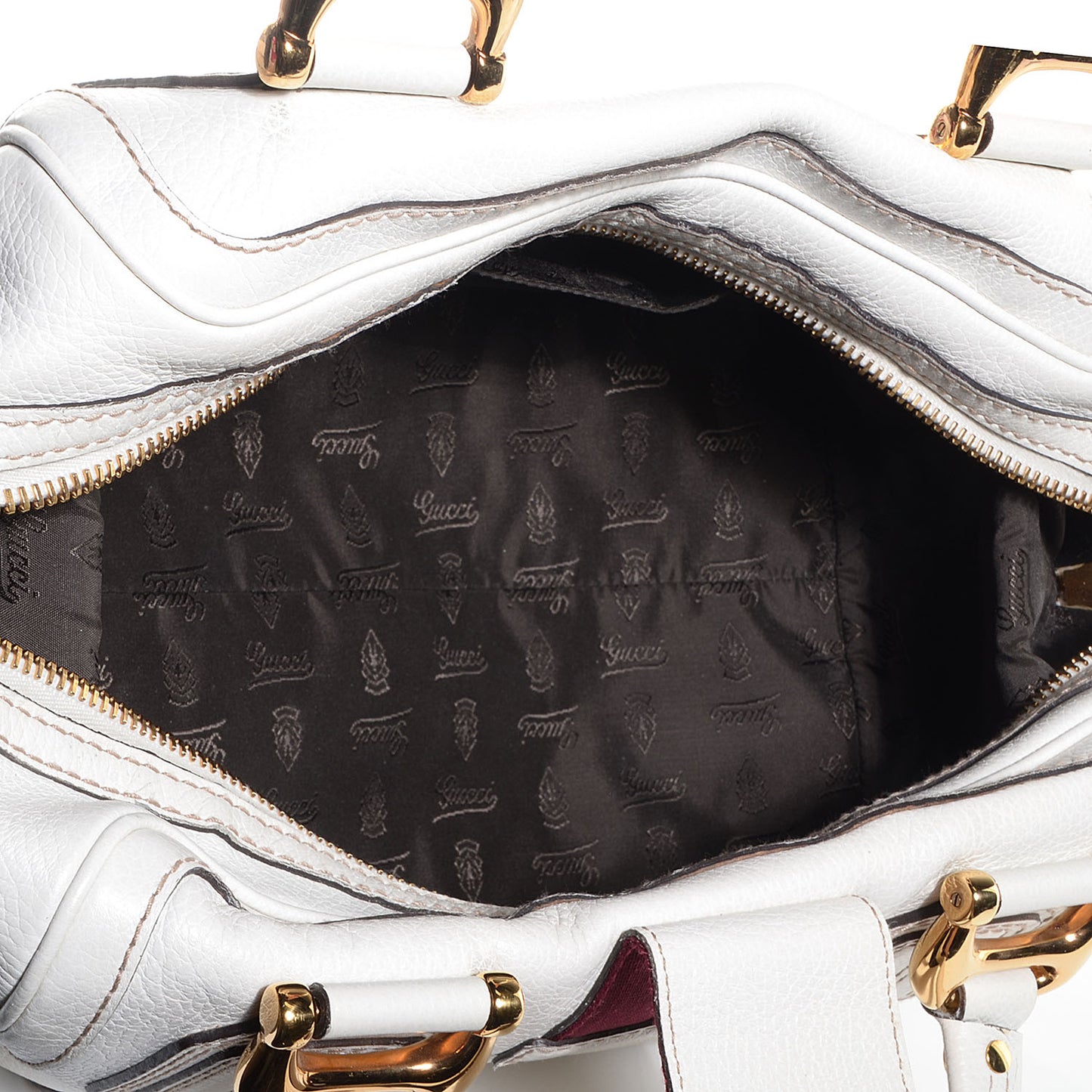 Leather Aviatrix Medium Boston White