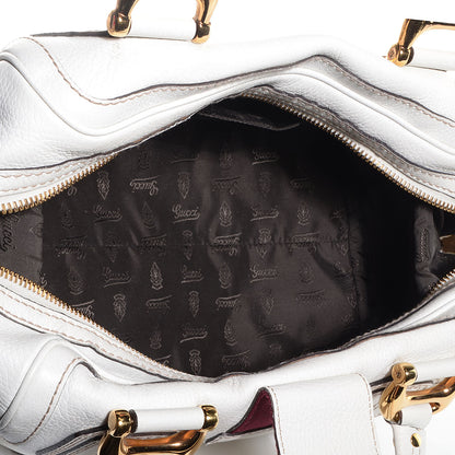 Gucci Leather Aviatrix Medium Boston White 5 of 7
