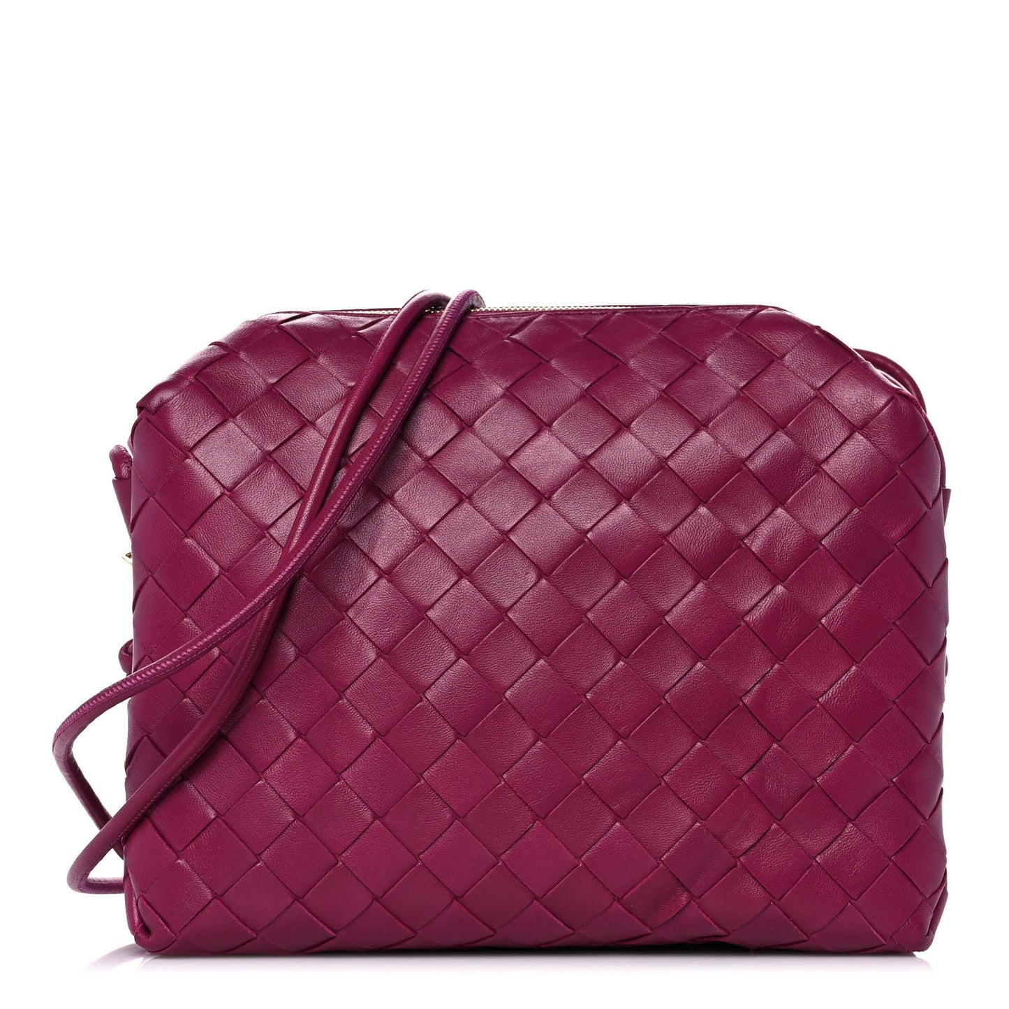 Nappa Intrecciato Small Loop Camera Bag Cinnabar