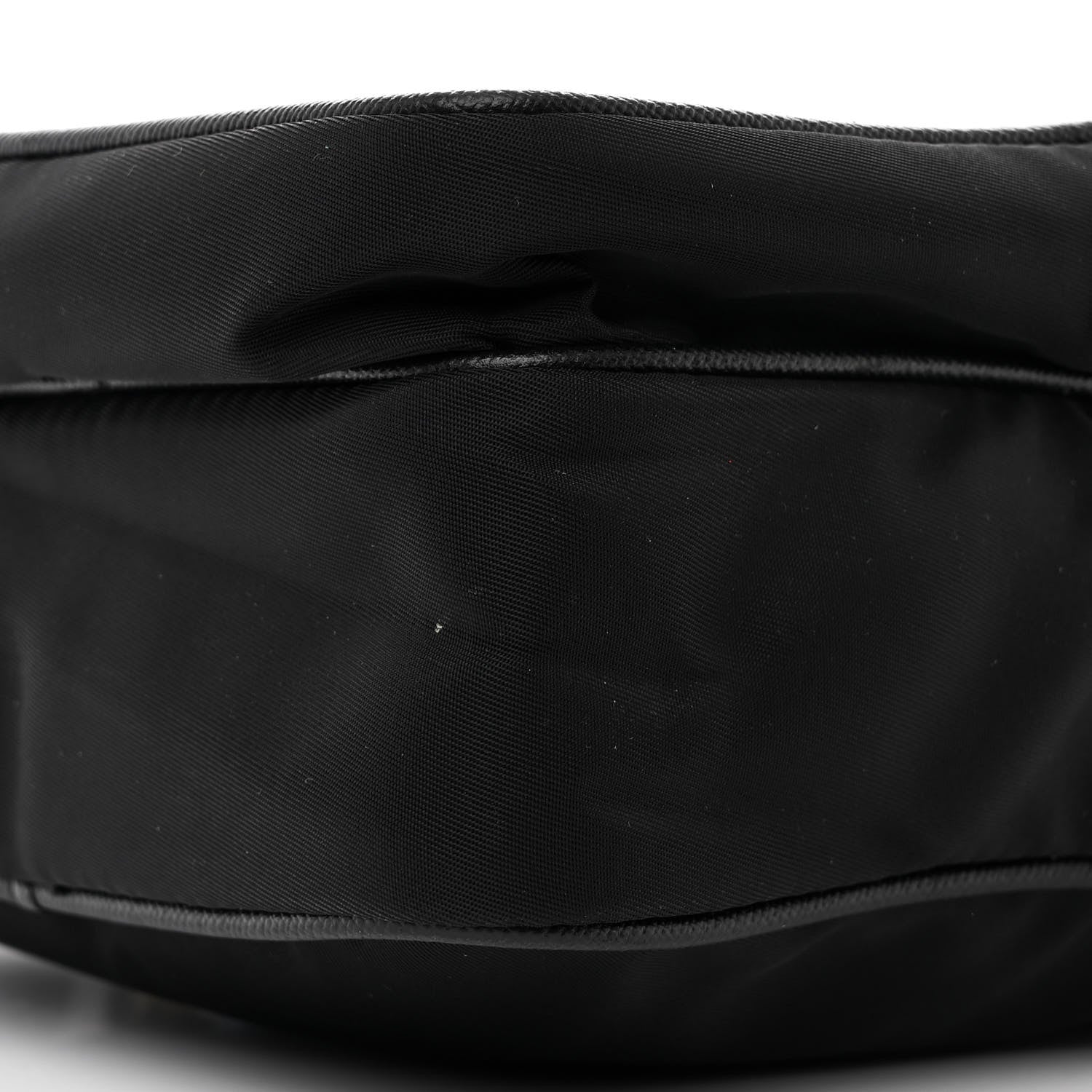 Prada Nylon Vela Saffiano Shoulder Bag Black 9 of 11