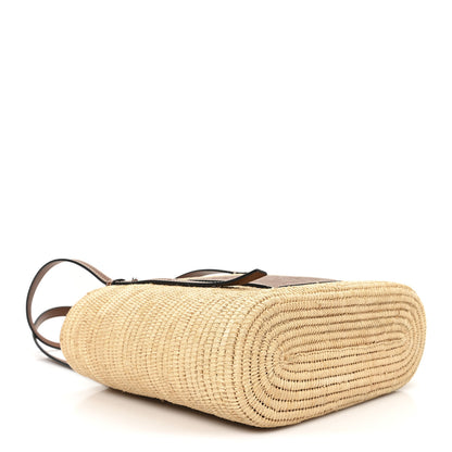 Loewe Raffia Small Square Basket Tote Bag Natural Tan 4 of 12