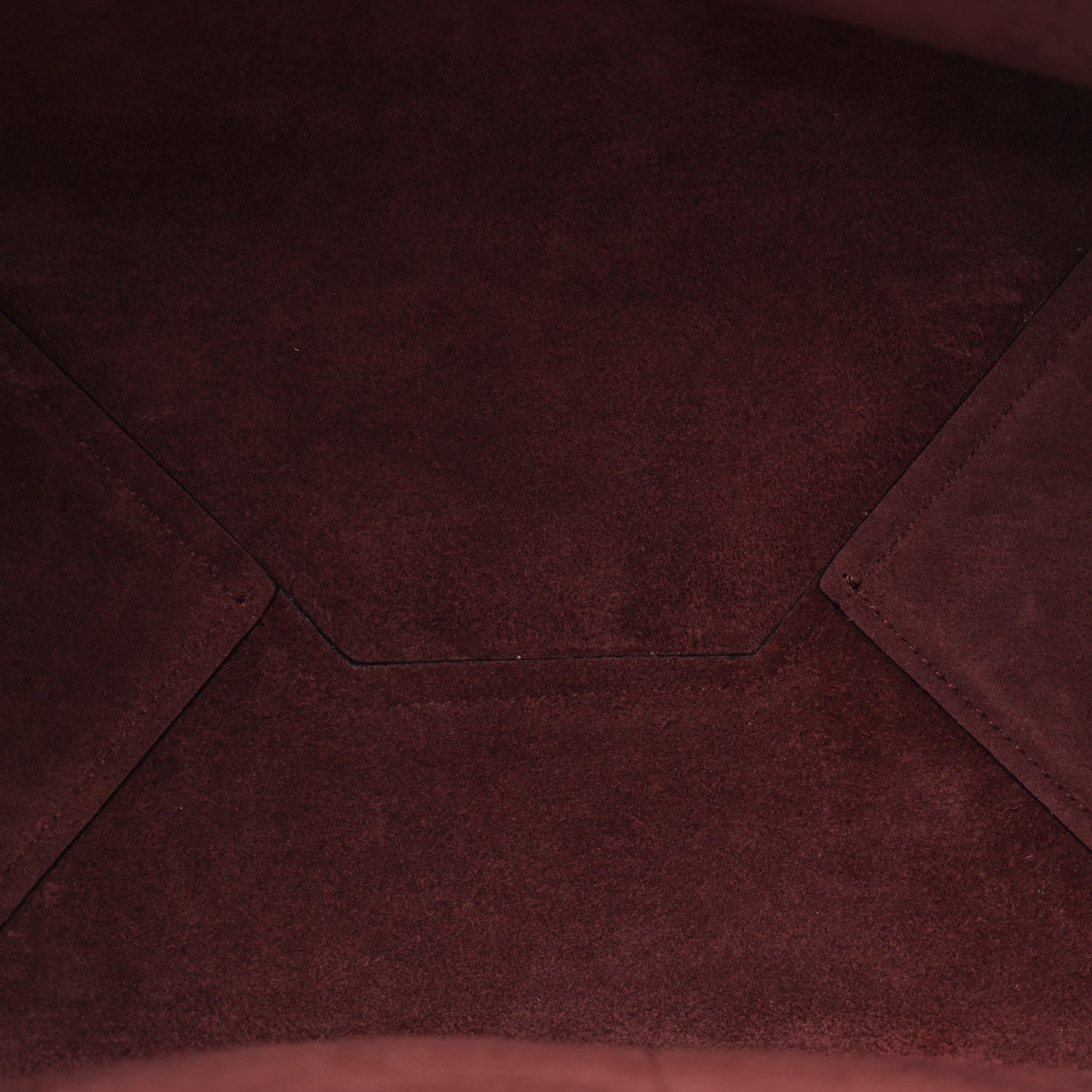 Celine Soft Grained Calfskin Small Belt Cabas Phantom Burgundy 5 of 10