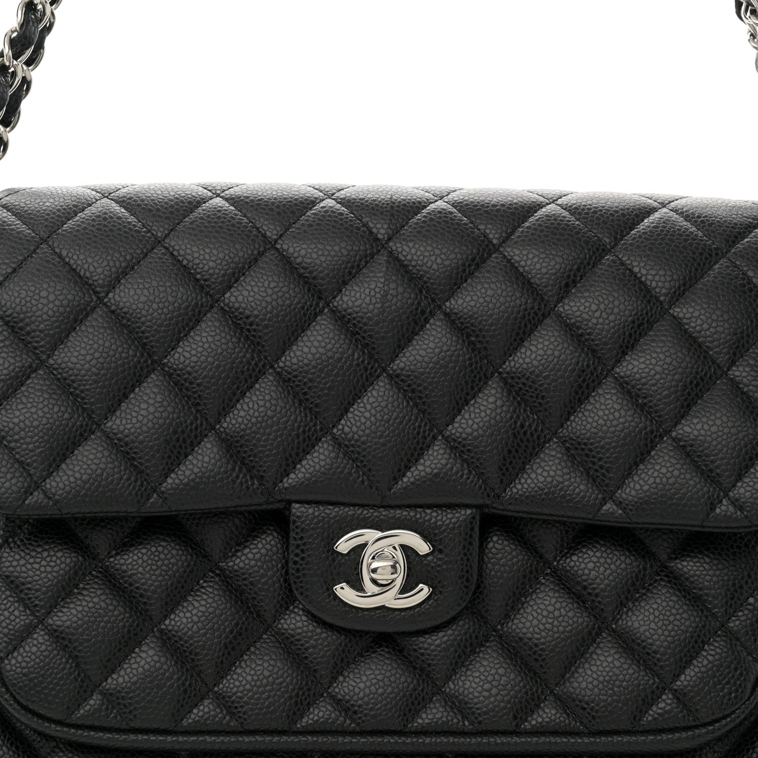 Chanel Caviar Quilted Flap Tote Black 8 of 10