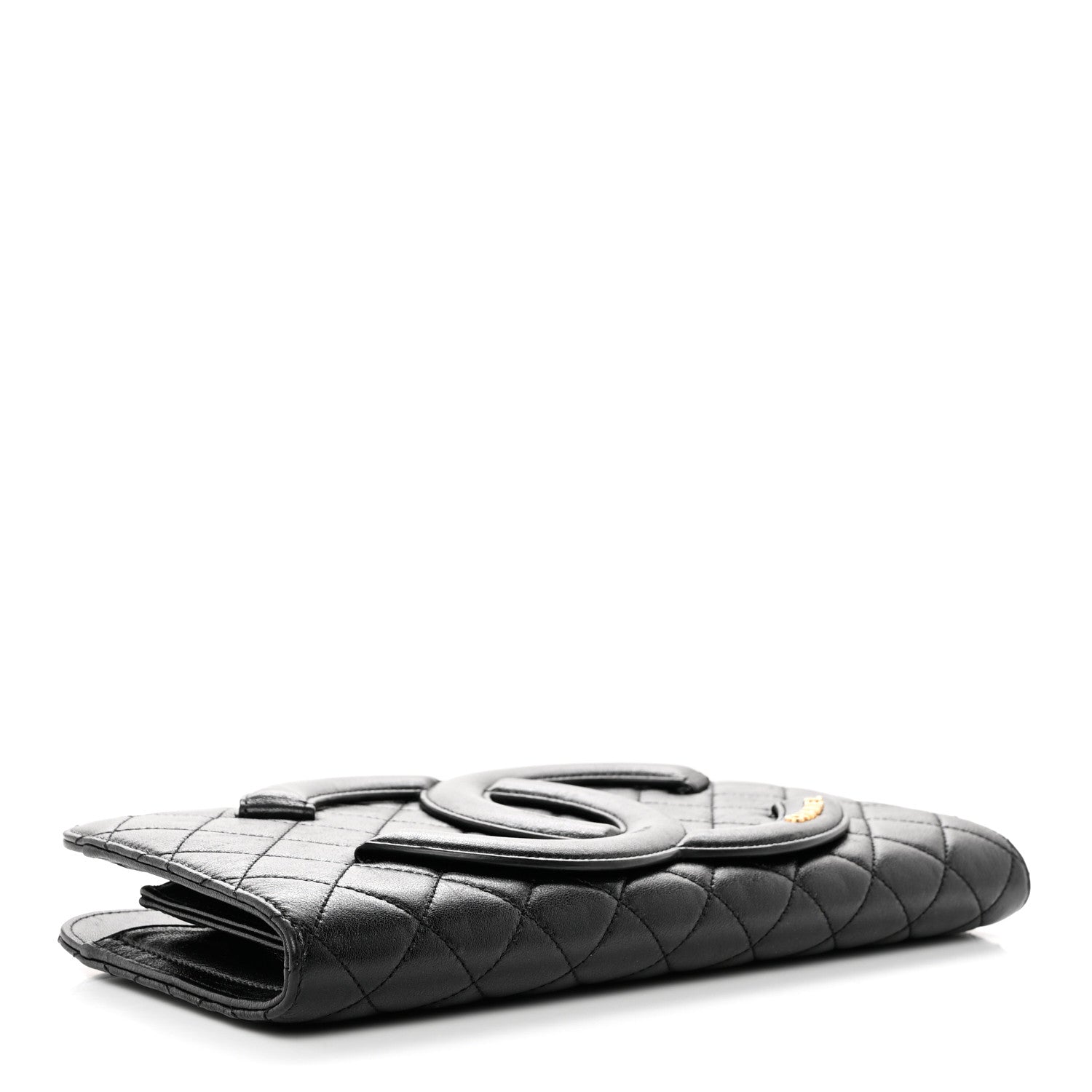 Chanel Lambskin Quilted Coco Midnight Clutch Black 4 of 8