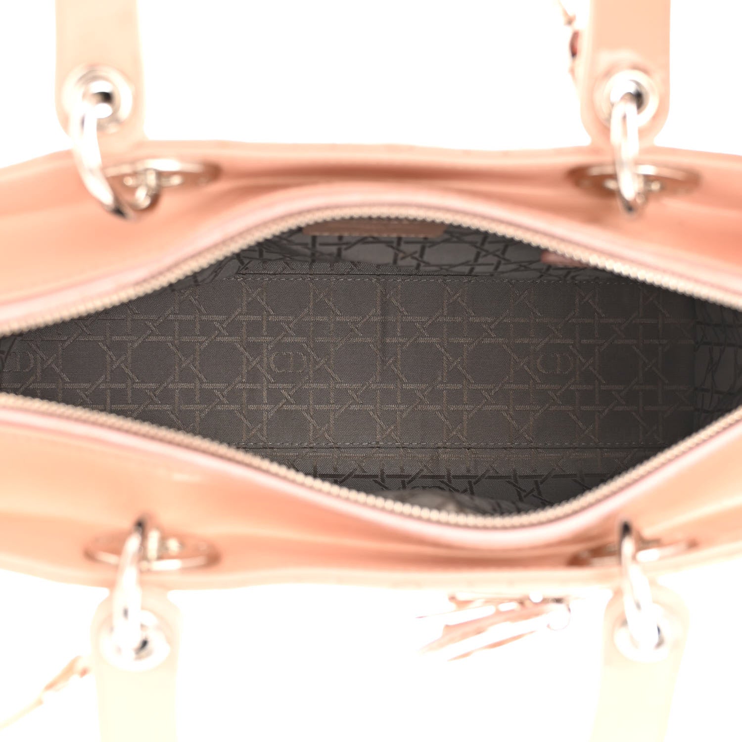 Christian Dior Patent Cannage Large Lady Dior Light Pink 5 of 16