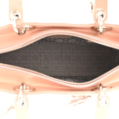 Christian Dior Patent Cannage Large Lady Dior Light Pink 5 of 16
