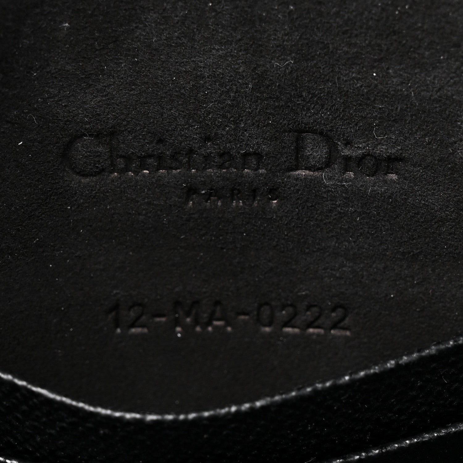 Christian Dior Grained Calfskin Saddle Belt Clutch Black 6 of 9