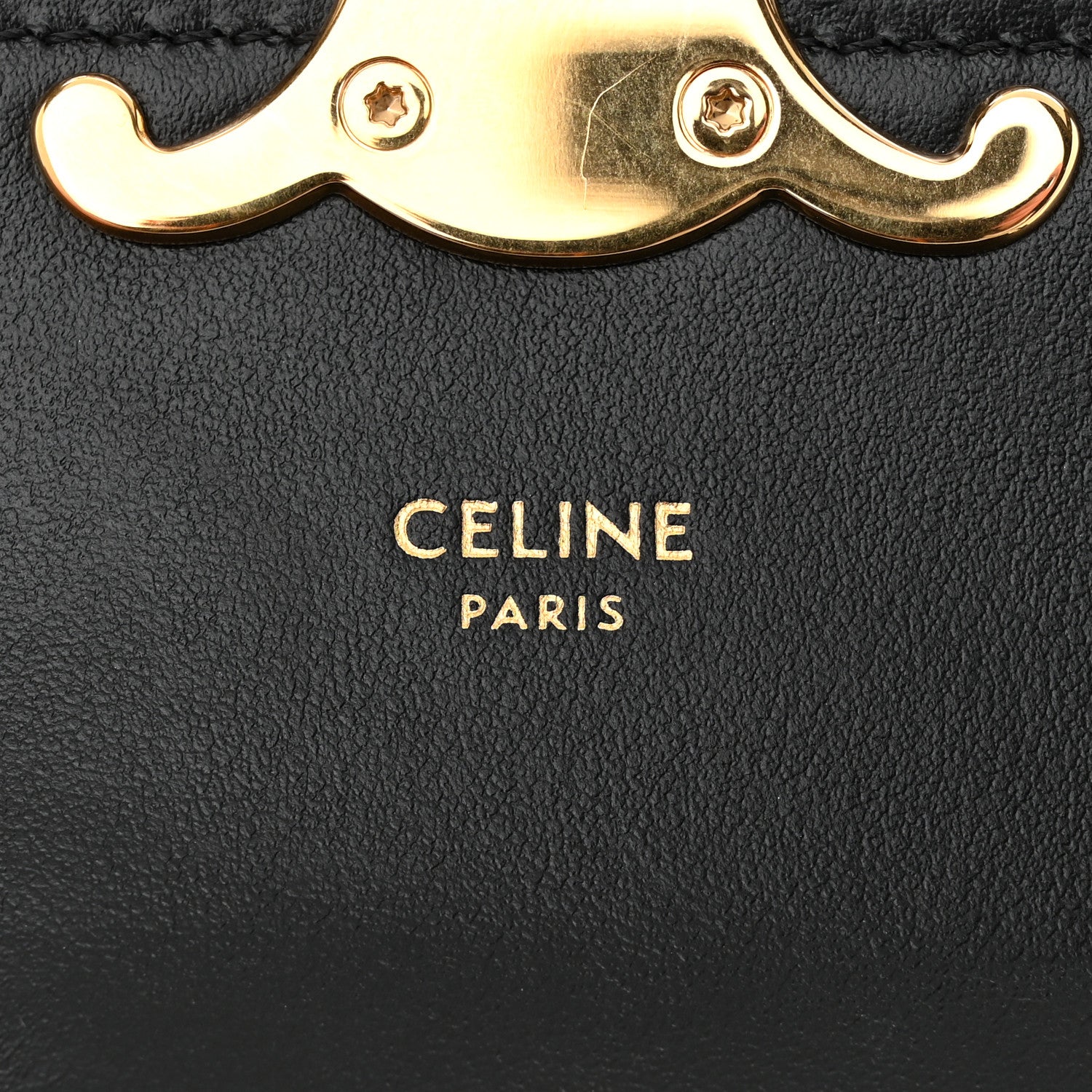 Celine Shiny Calfskin Mini Triomphe Black 6 of 9