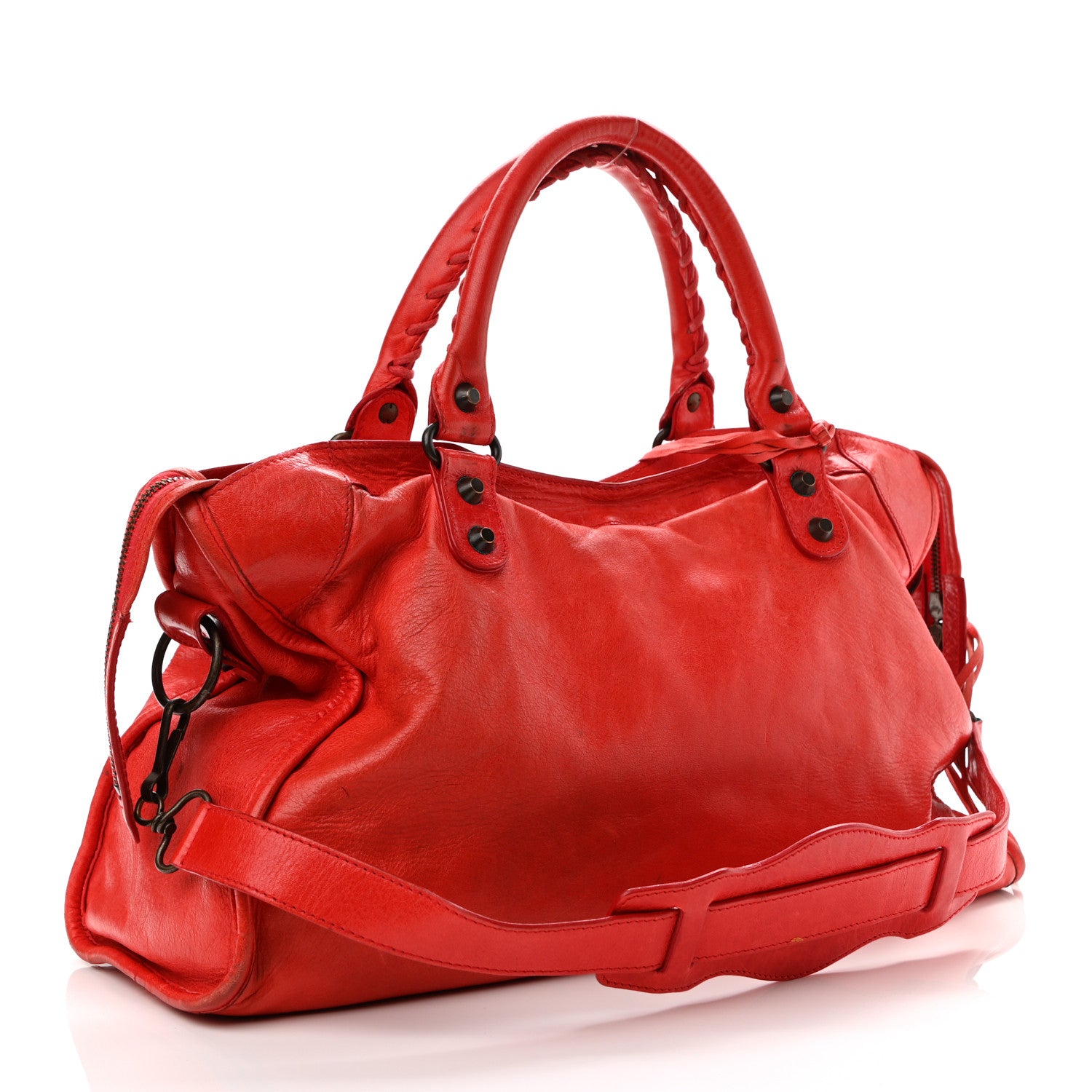 Balenciaga Agneau Classic Hardware City Vermillion 3 of 23