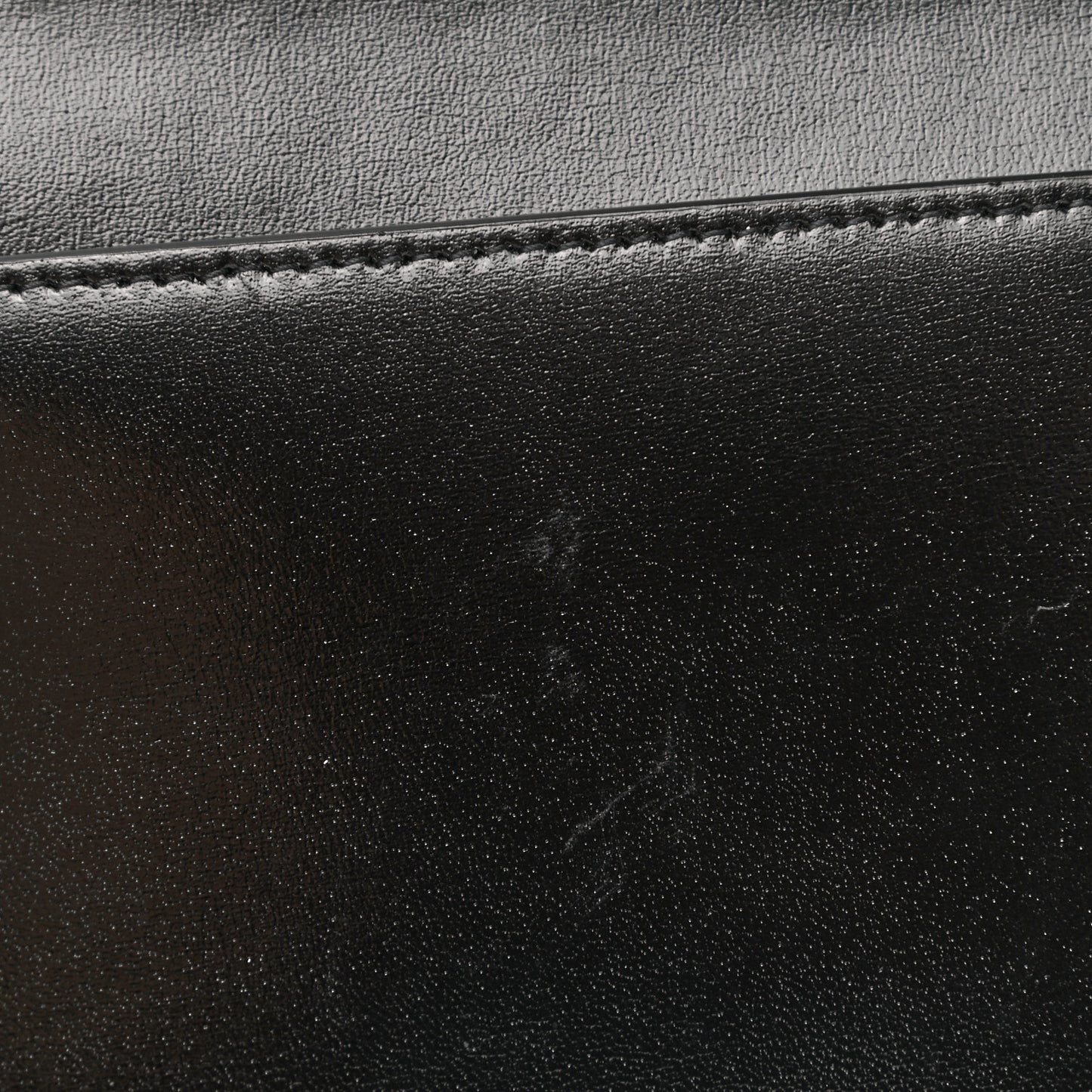 Smooth Shiny Calfskin Monogram Uptown Pouch Black