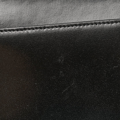 Saint Laurent Smooth Shiny Calfskin Monogram Uptown Pouch Black 9 of 10