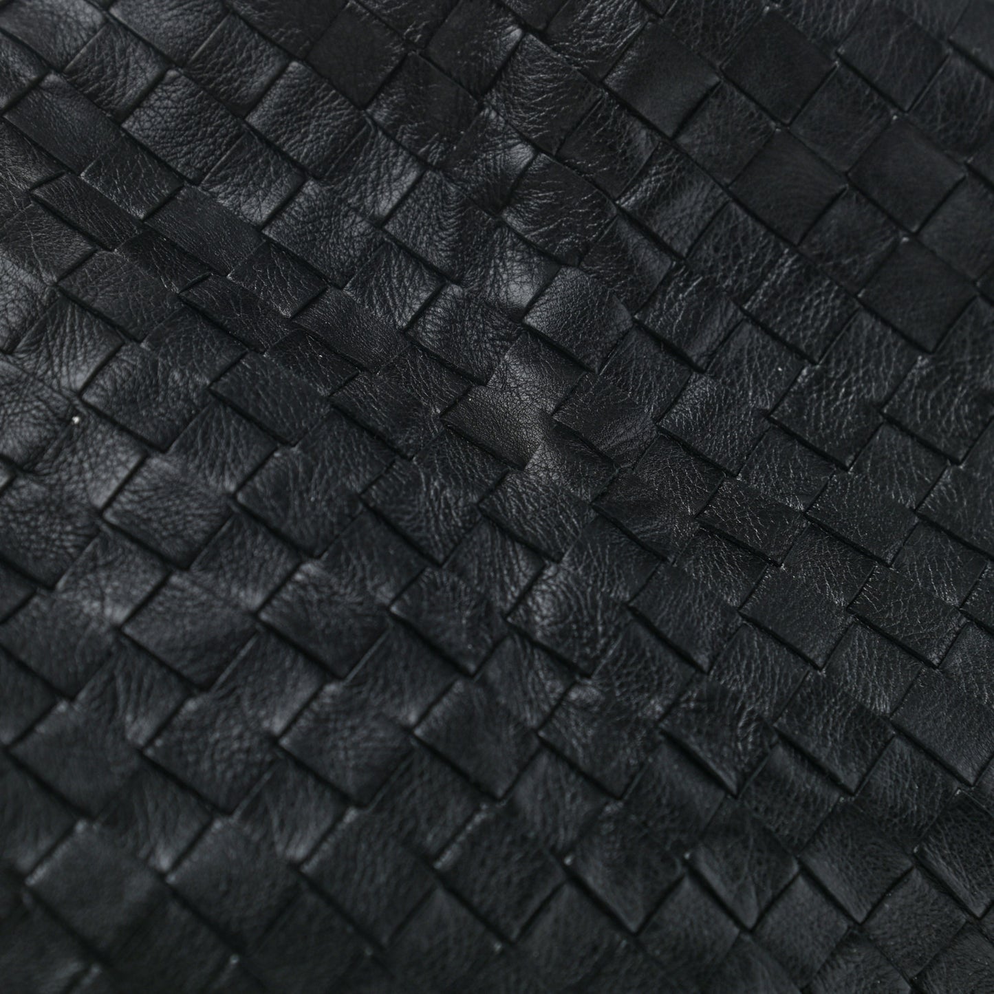 Nappa Maxi Intreccio The Pouch Oversized Clutch Black