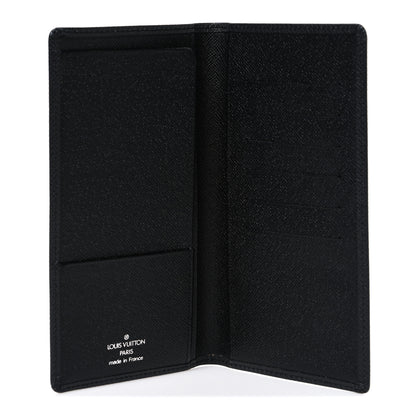 Louis Vuitton Taiga Brazza Wallet Black 5 of 7