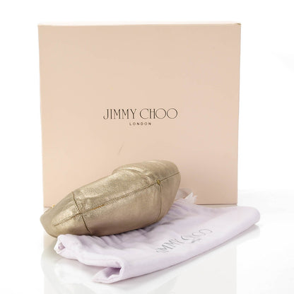 Jimmy Choo Metallic Leather Carina Clutch Gold 4 of 6