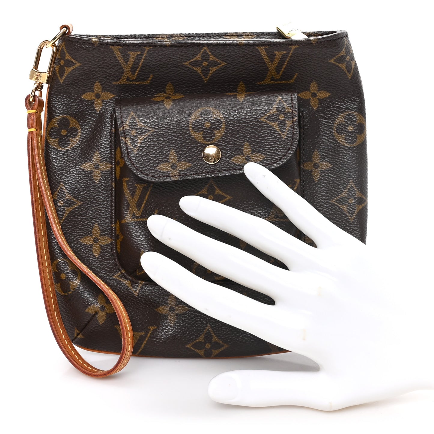 Monogram Partition Wristlet