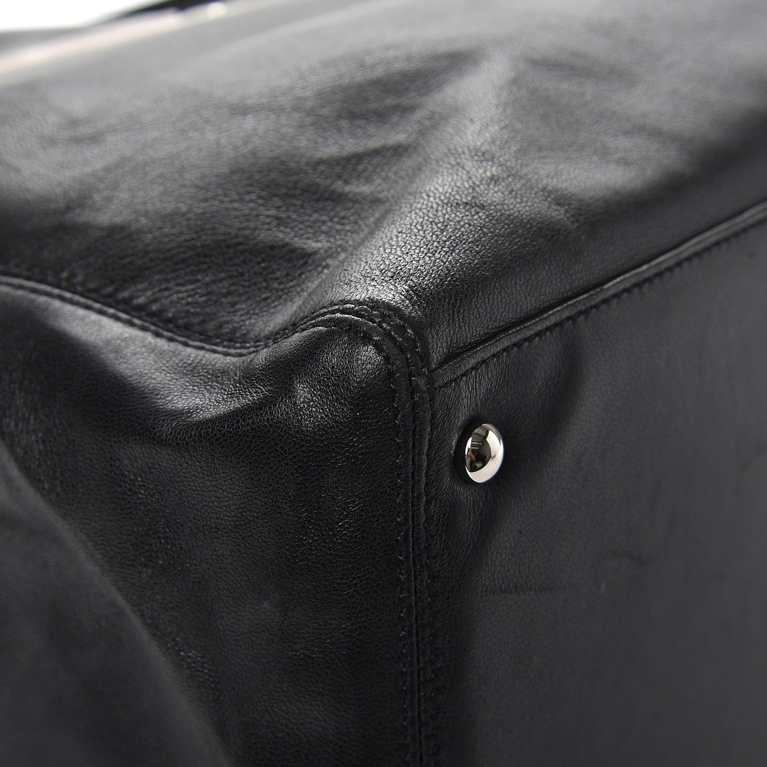 Chanel Lambskin Executive Cerf Shopper Tote Black 9 of 13