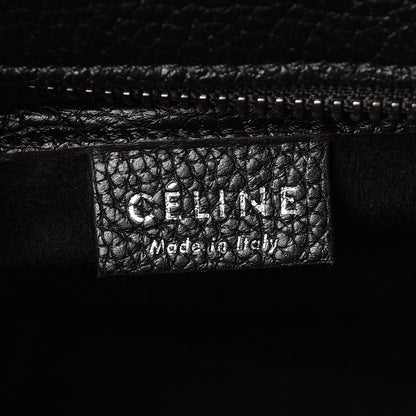 Celine Drummed Calfskin Nano Luggage Black 7 of 8