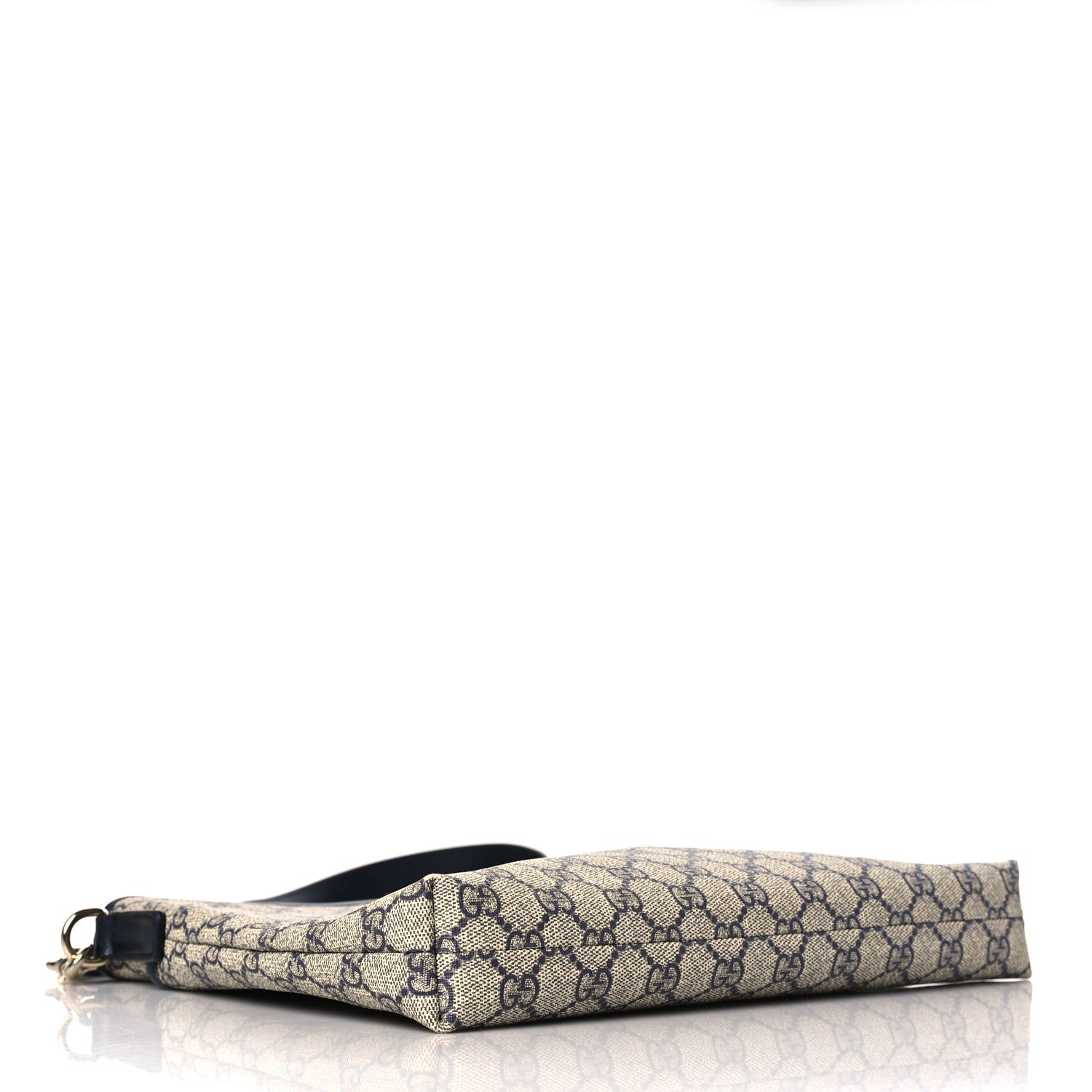 Gucci GG Plus Monogram Medium Flat Messenger Bag Navy 4 of 9