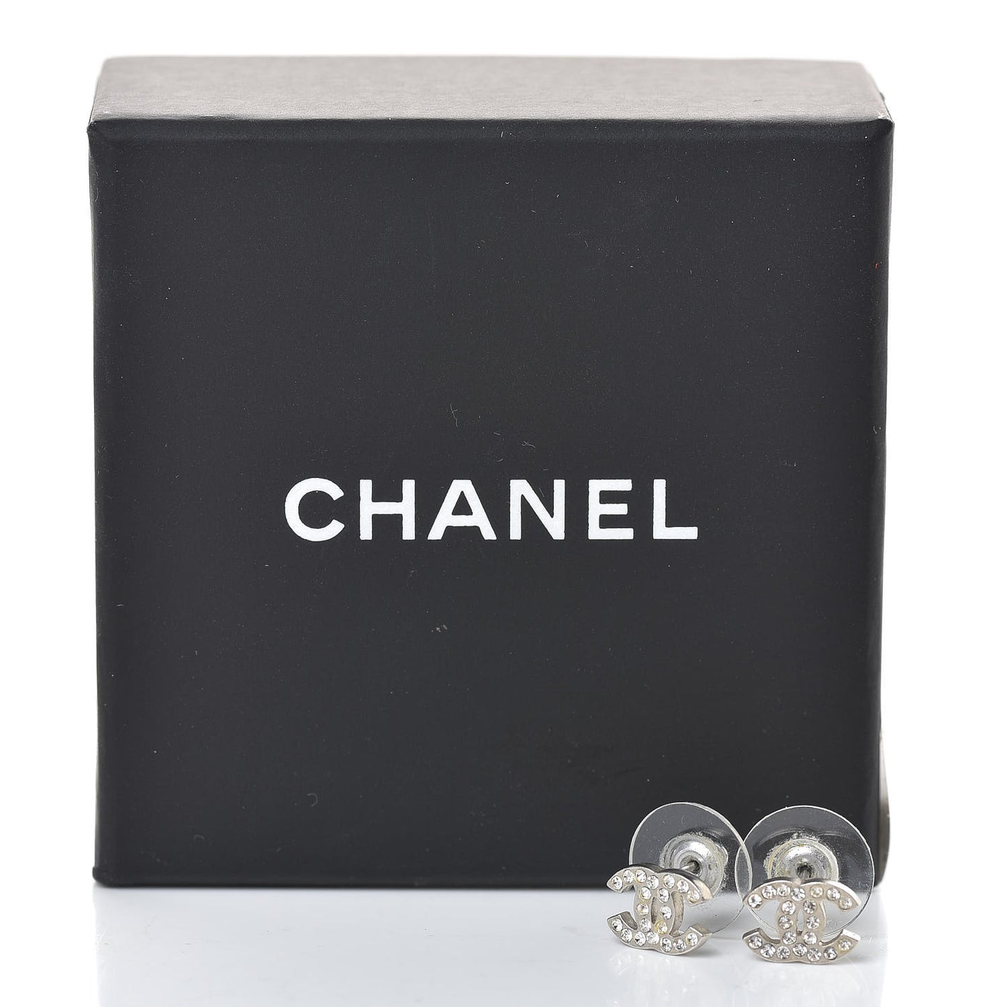 Crystal Timeless CC Earrings Silver