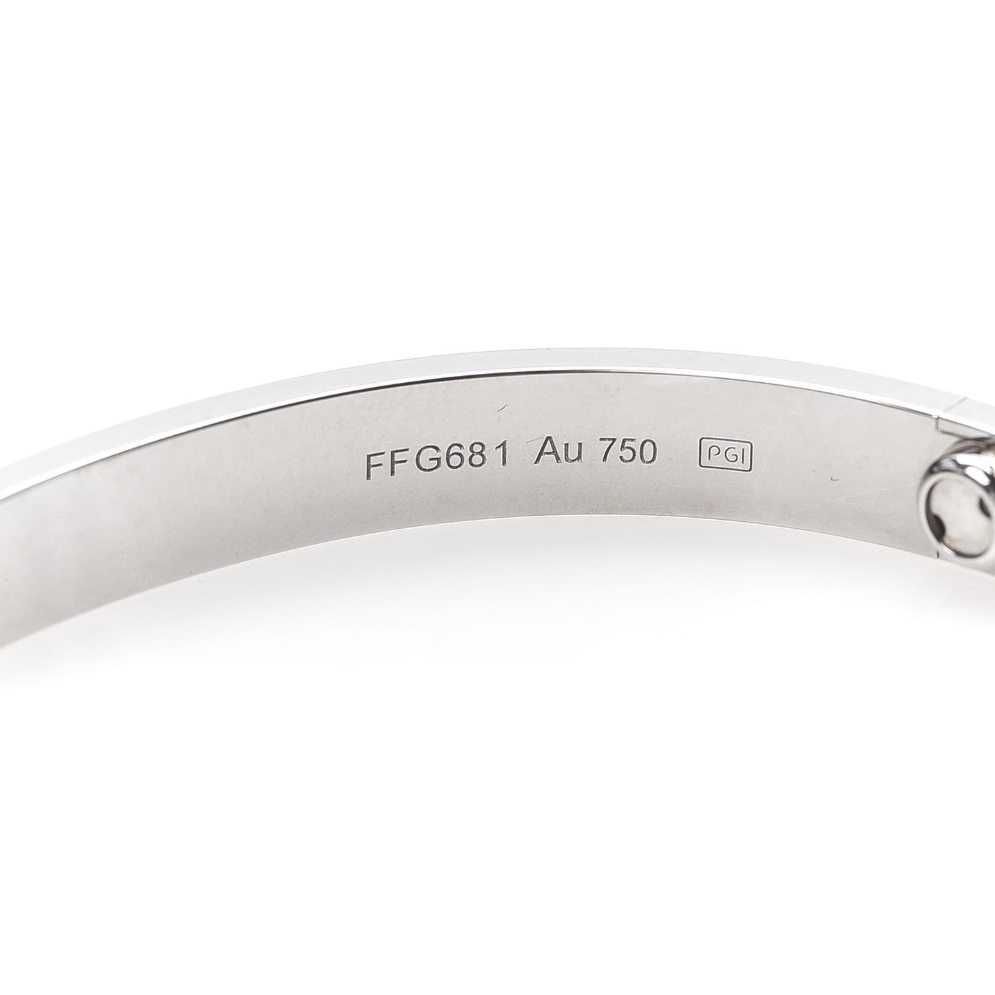 18K White Gold LOVE Bracelet 18