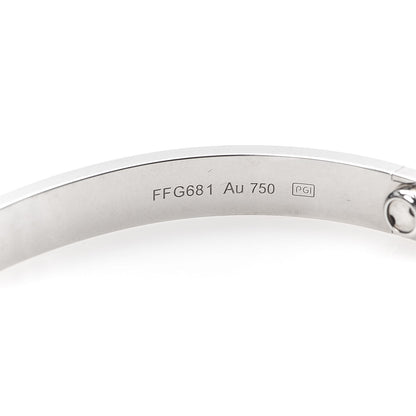 Cartier 18K White Gold LOVE Bracelet 18 4 of 7