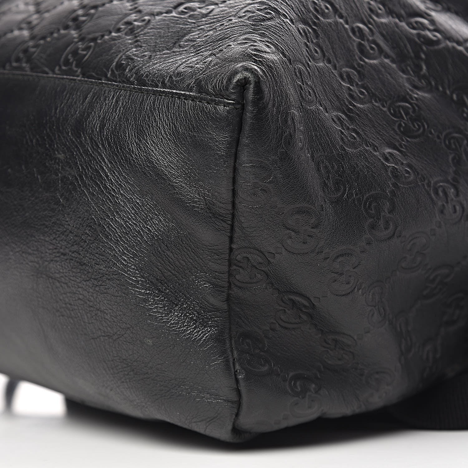 Gucci Guccissima Classic Backpack Black 6 of 15