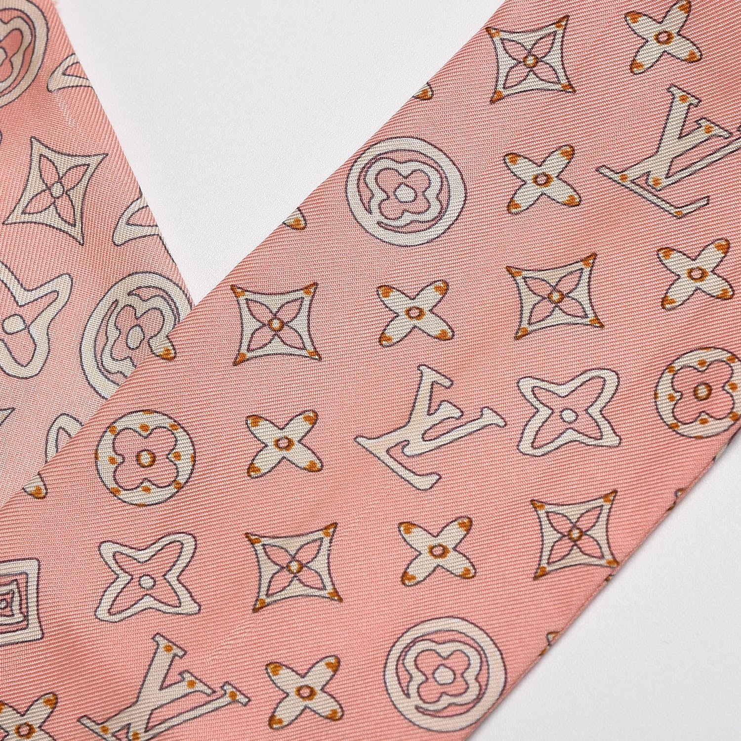 Louis Vuitton Silk Monogram Map Bandeau 3 of 9