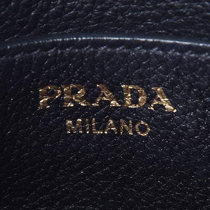 Prada Vitello Phenix Double Zip Crossbody Bag Black 10 of 10