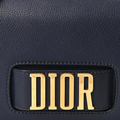 Christian Dior Grained Calfskin Dio(r)evolution Flap Bag Navy Blue 7 of 9