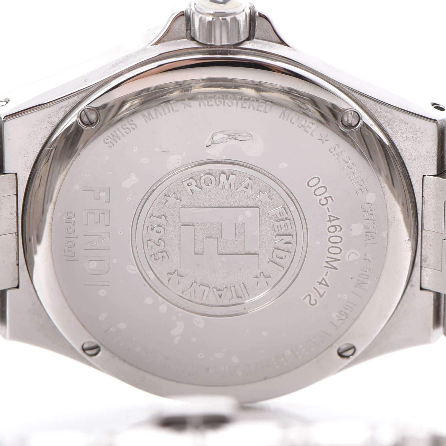 Fendi Stainless Steel Diamond Pave Bezel 33mm High Speed Quartz Watch 6 of 11