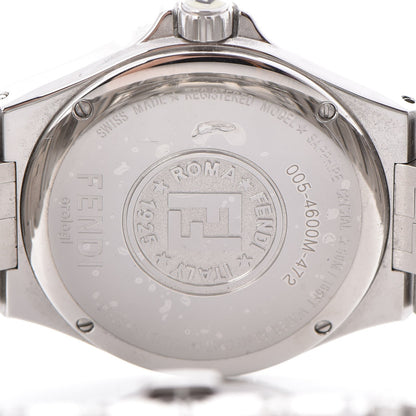 Fendi Stainless Steel Diamond Pave Bezel 33mm High Speed Quartz Watch 6 of 11