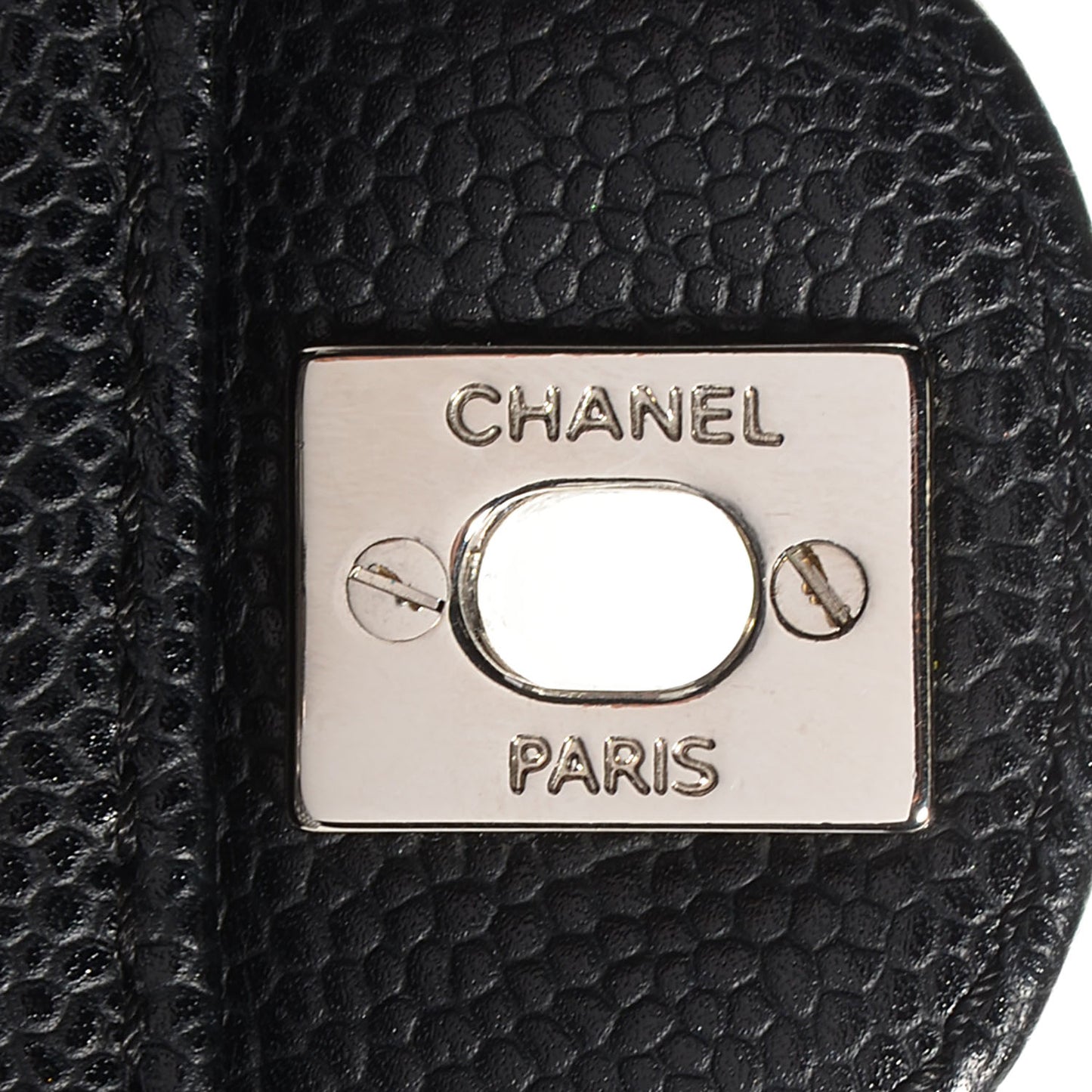 Caviar East West Flap Bag Black