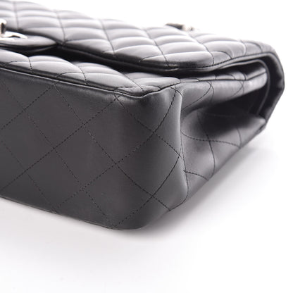 Chanel Lambskin Quilted Jumbo Double Flap Black 6 of 11