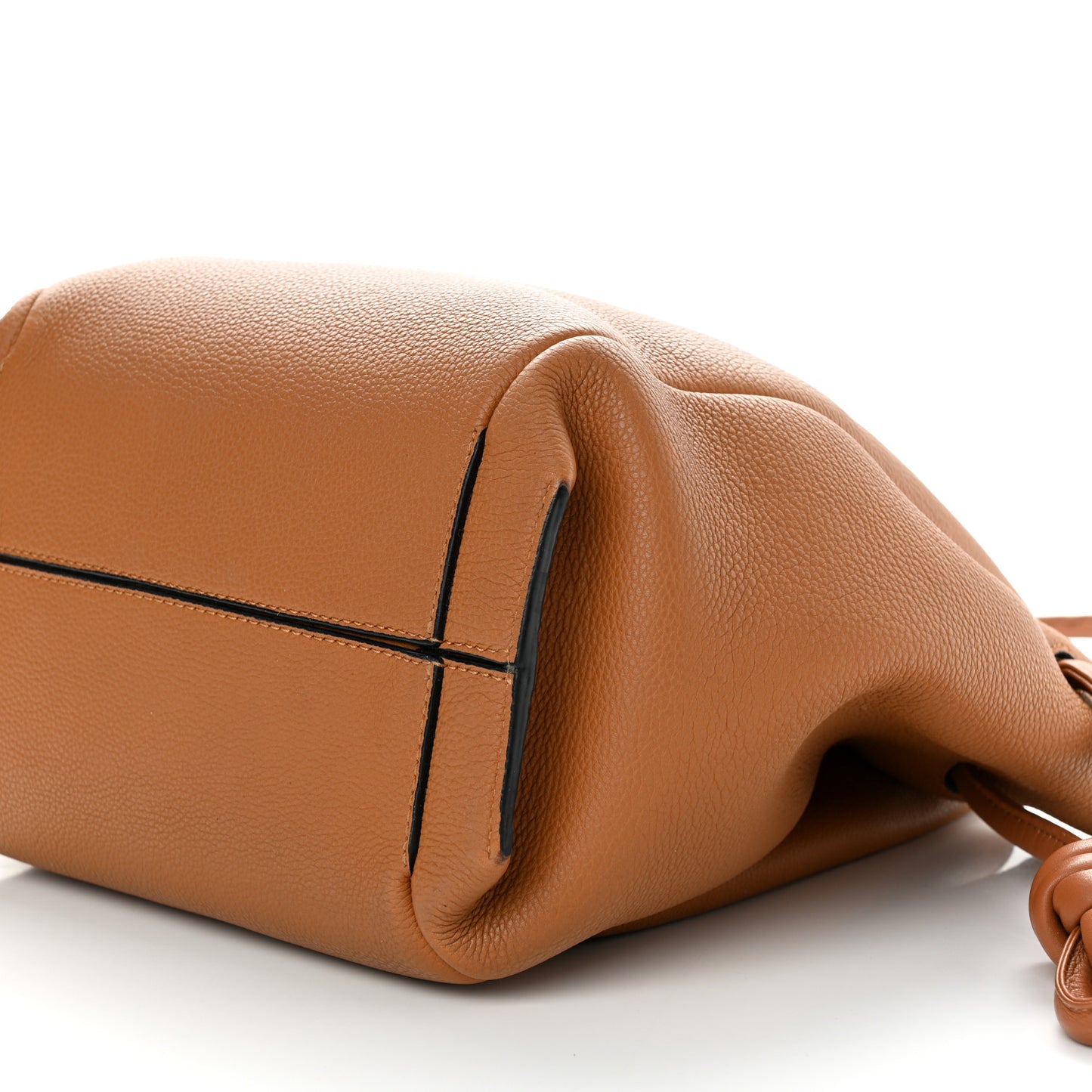 Calfskin Small Flamenco Knot Bag Caramel