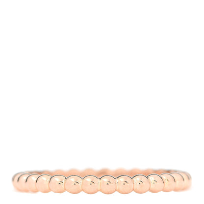 Van Cleef & Arpels 18K Rose Gold Small Perlee Ring 68 12.25 1 of 5