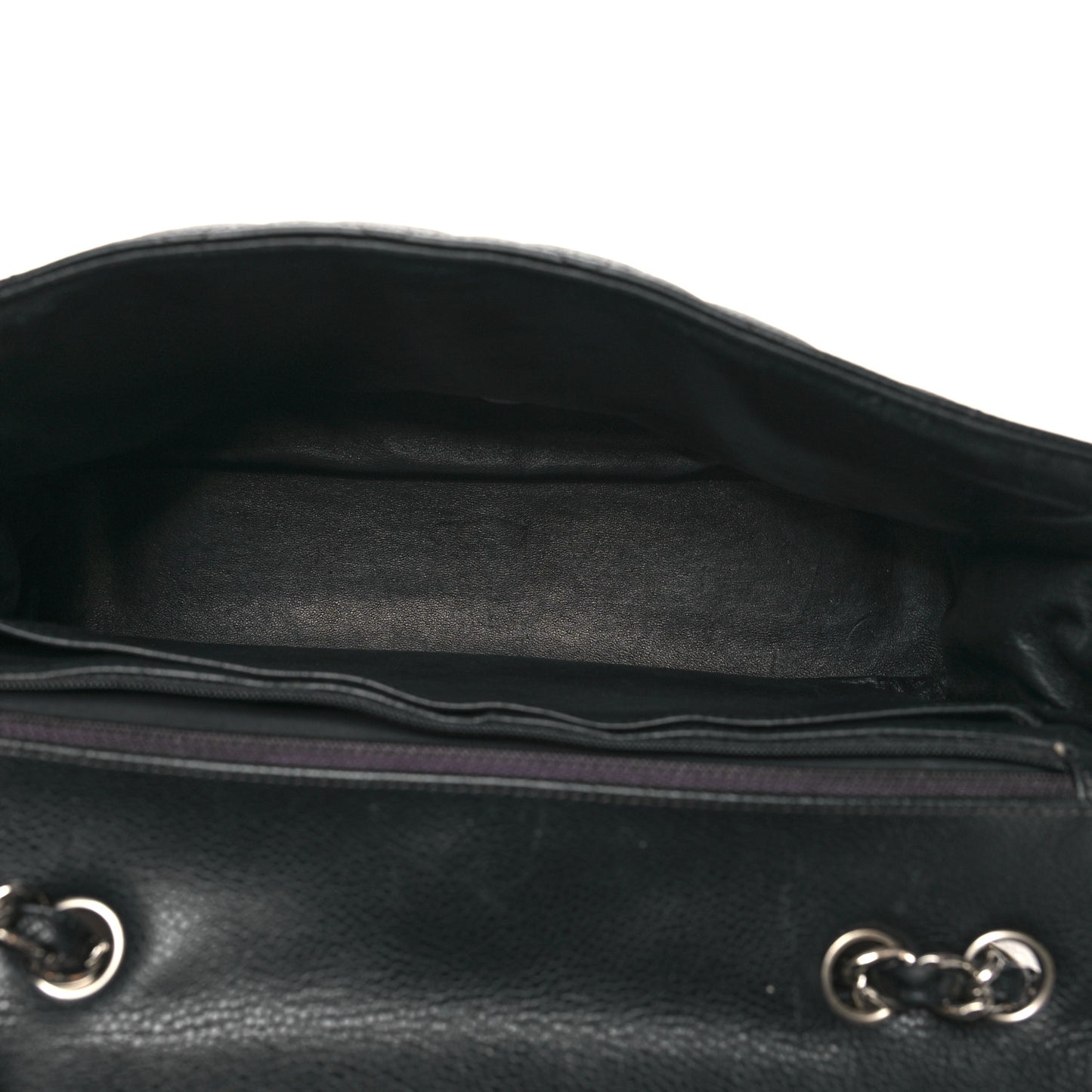 Caviar Quilted Jumbo Single Flap Black