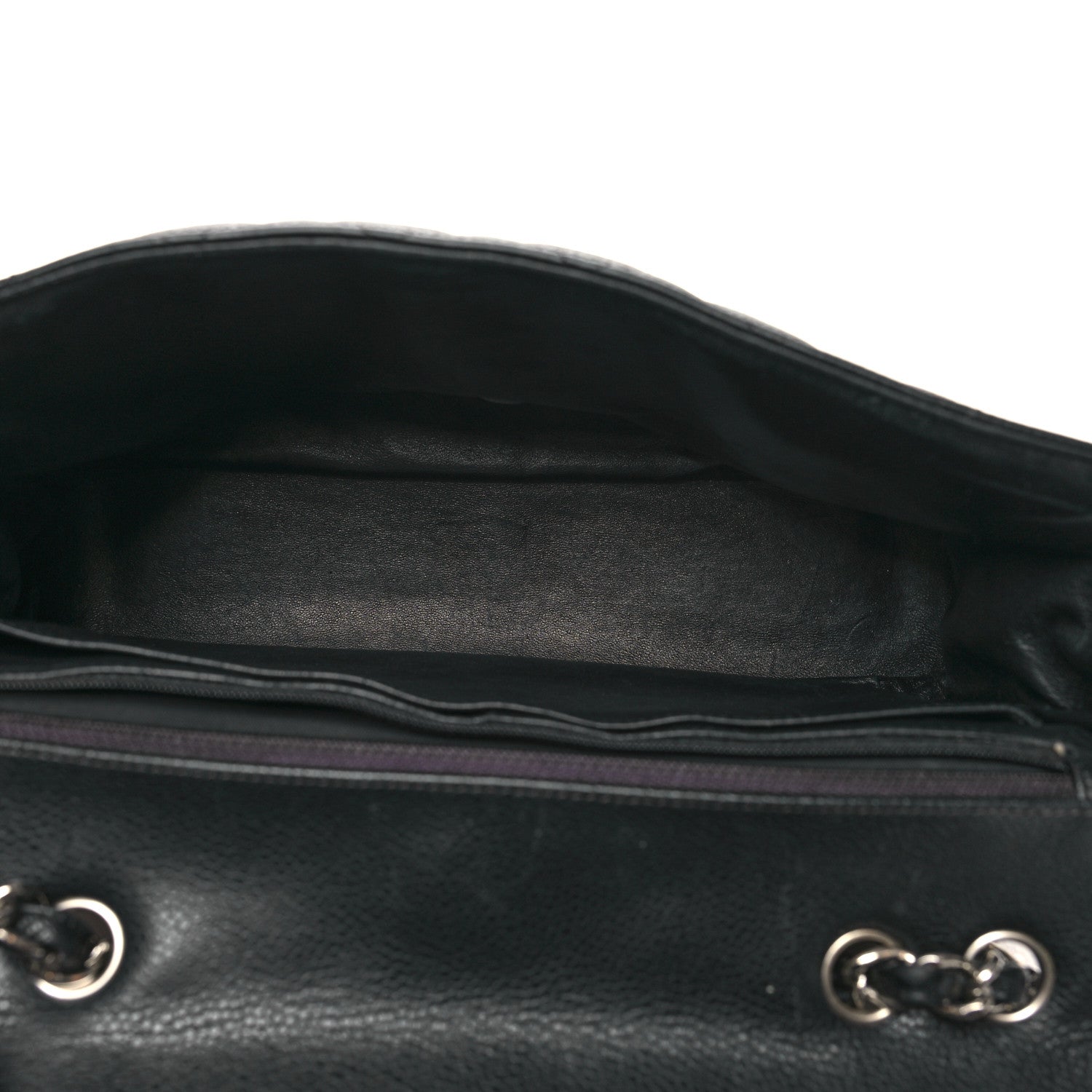 Chanel Caviar Quilted Jumbo Single Flap Black 5 of 10