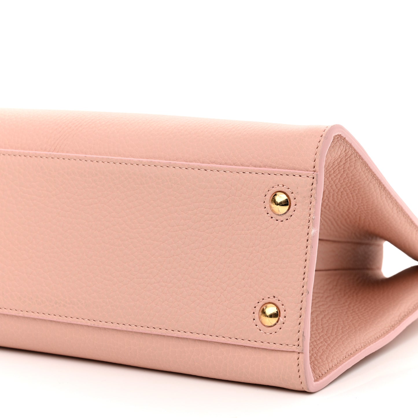 Grainy Calfskin Small Frances Tote Dusky Pink