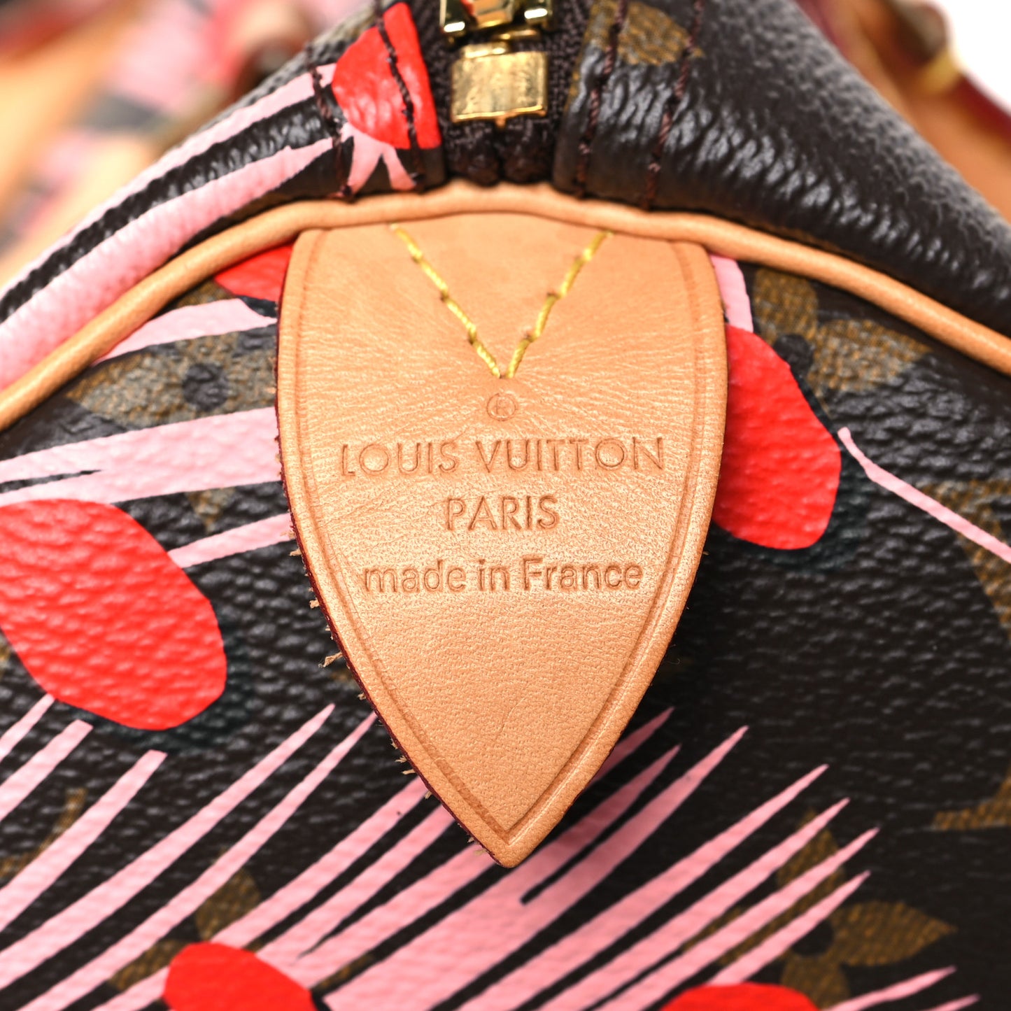 Monogram Jungle Dots Speedy 30 Sugar Pink Poppy